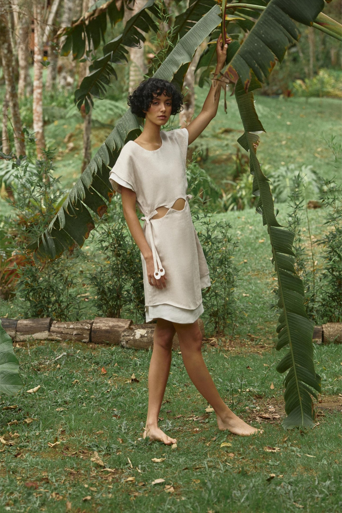 VESTIDO DENISE NATURAL