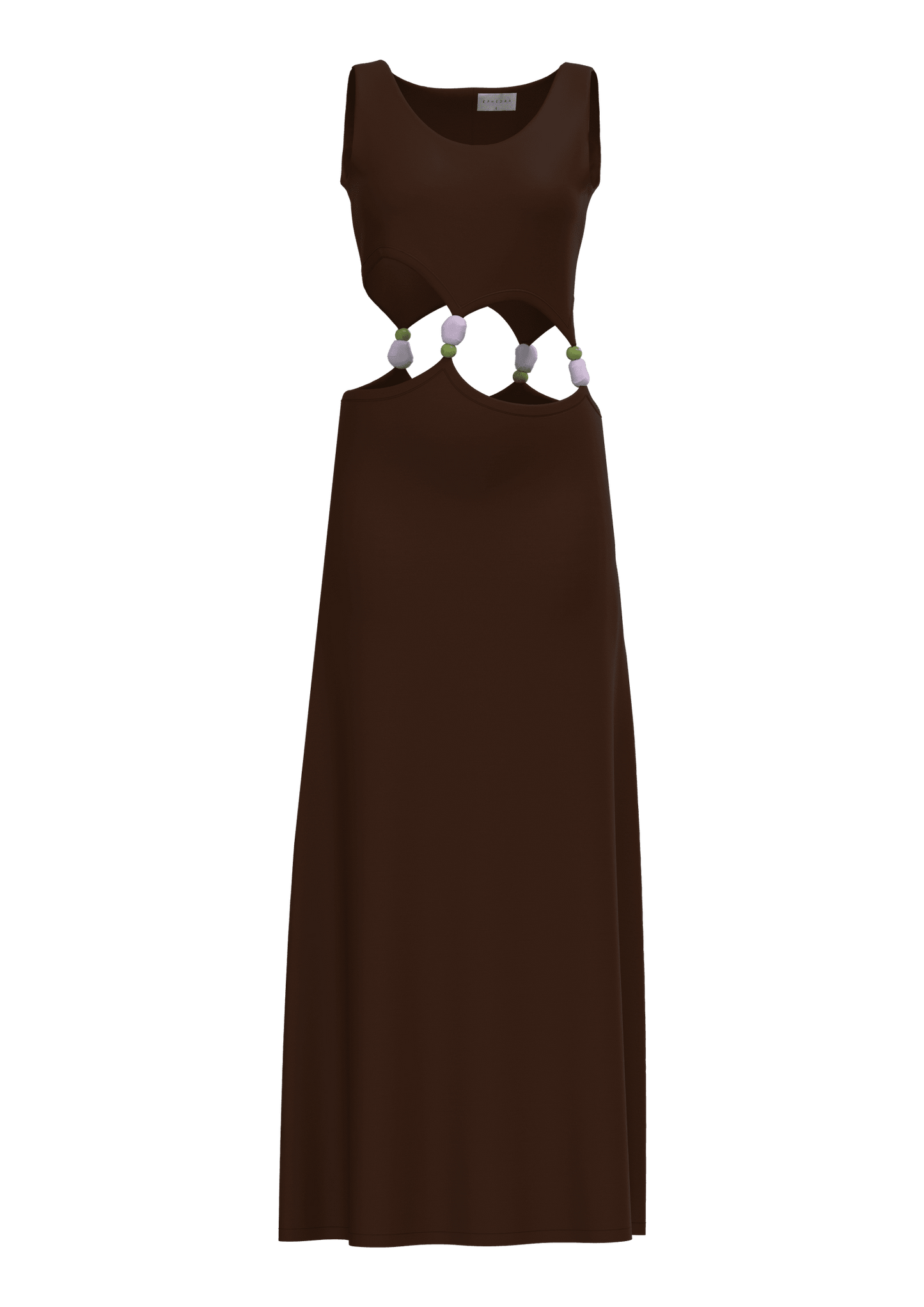 VESTIDO ALBA MOCA