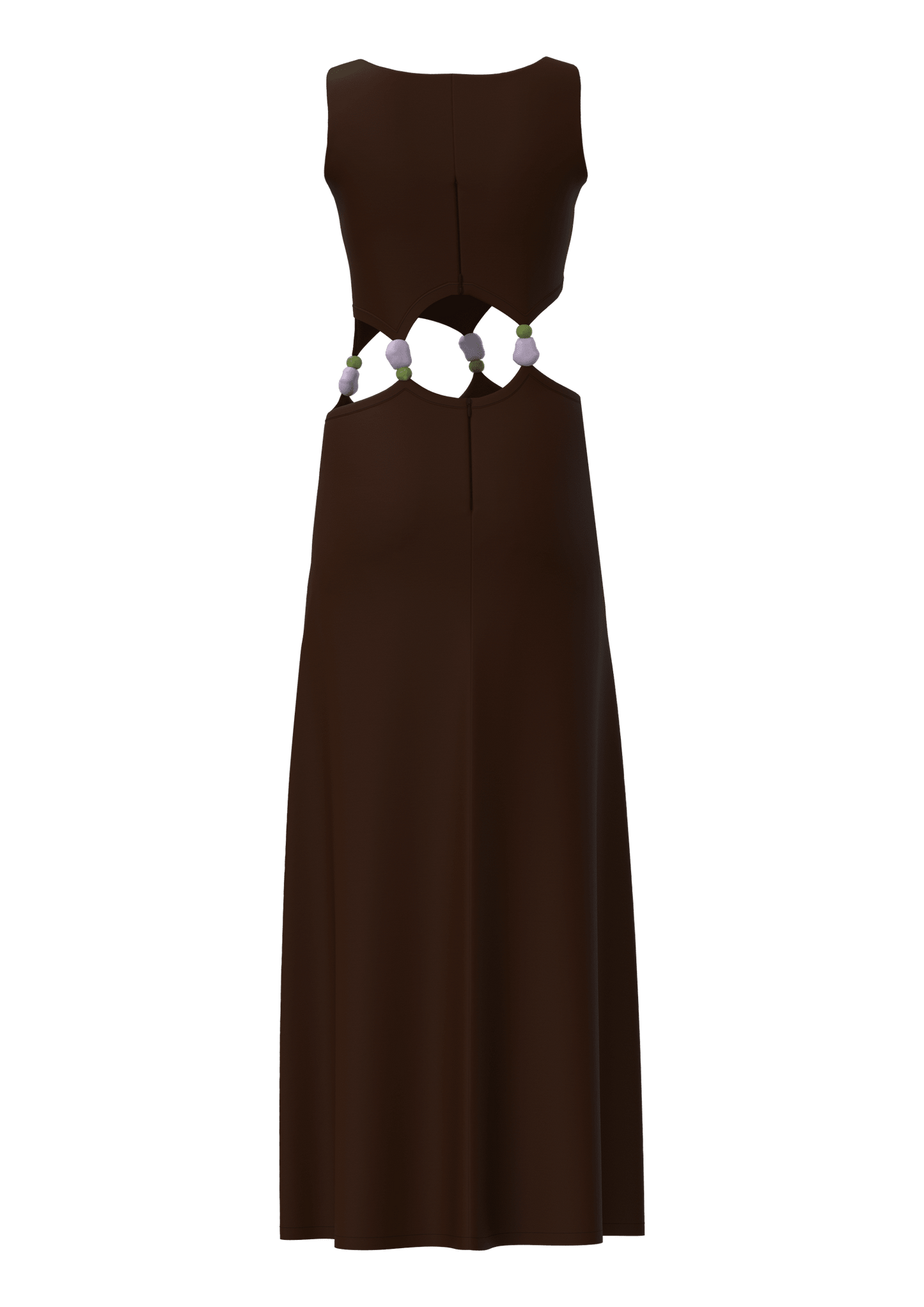 VESTIDO ALBA MOCA