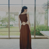 VESTIDO ALBA MOCA