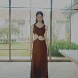 VESTIDO ALBA MOCA