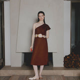 VESTIDO ALMENDRA MOCA
