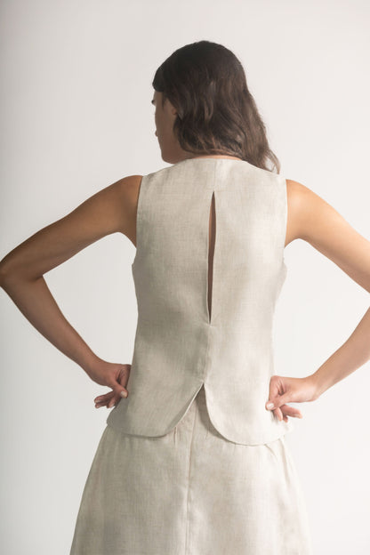 CHALECO NOELIA – NATURAL