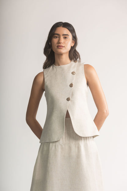 CHALECO NOELIA – NATURAL