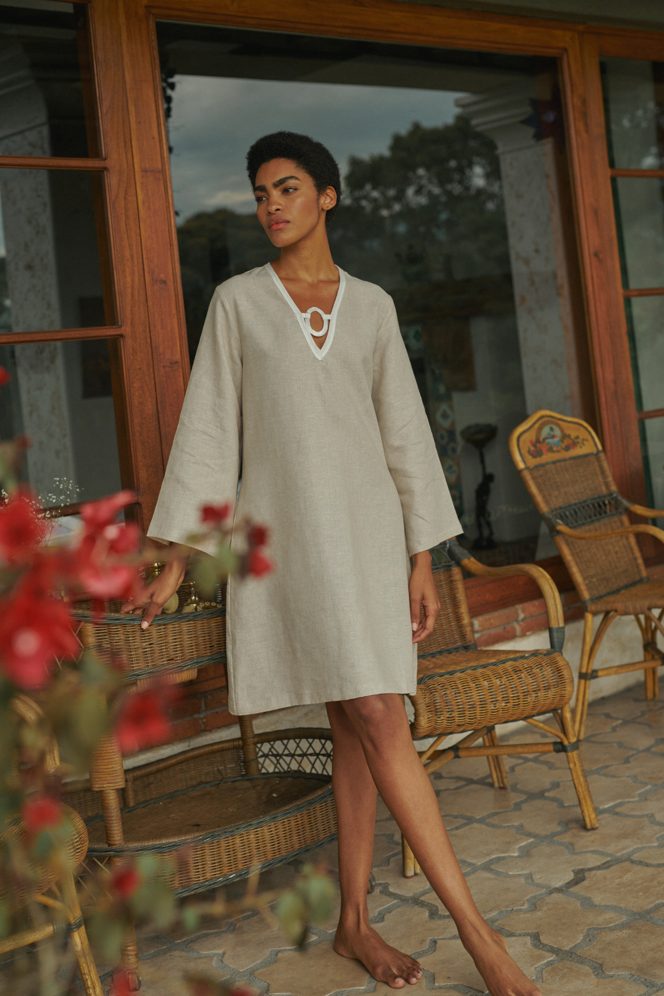 VESTIDO - DALENA NATURAL