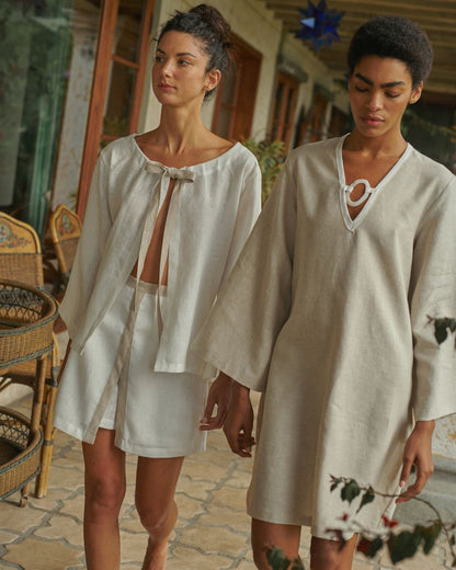 VESTIDO - DALENA NATURAL