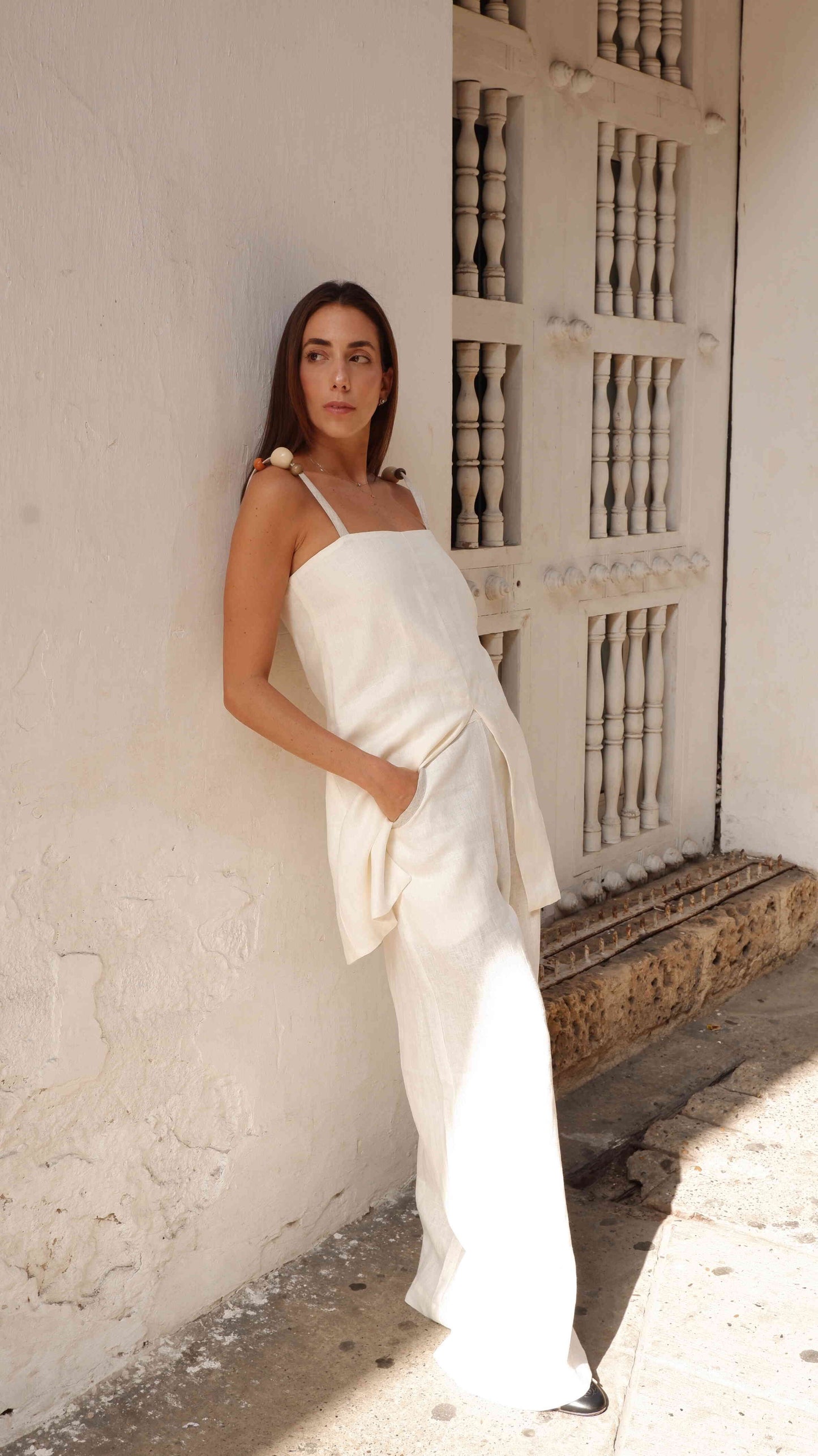 SET LEDA CAMELIA IVORY | 15% OFF